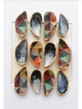 Load image into Gallery viewer, shell art Irish design Irish craft Mussel shells made local fabric shells unique gift handmade in Ireland 
