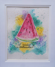 Load image into Gallery viewer, Art Print Mounted &amp; Framed - Watermelon
