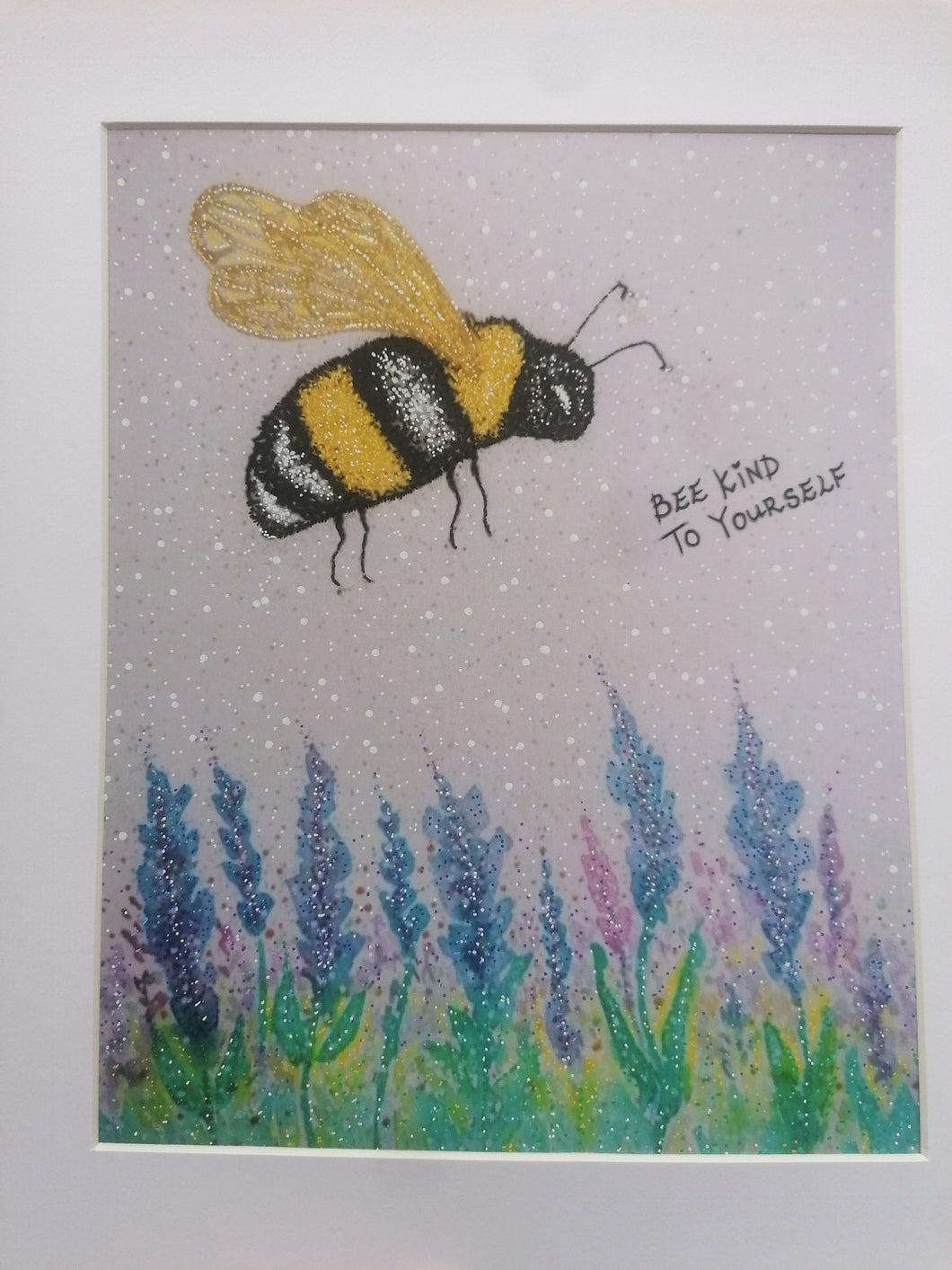 Art Print mounted & framed - Bee Kind