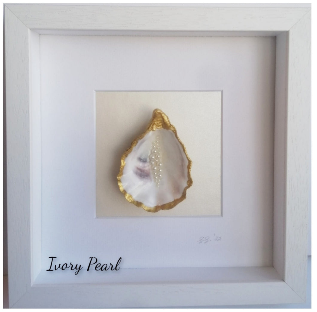 Oyster Shell - Ivory Pearls