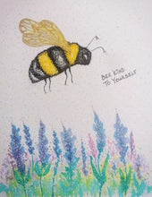 Load image into Gallery viewer, Art Print (mounted) - Bee kind
