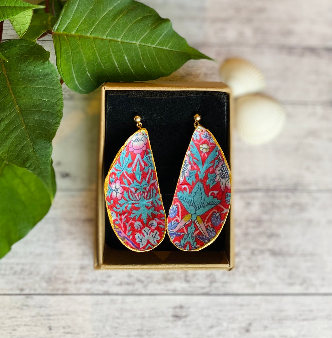 Fabric shell earrings - Seville 2