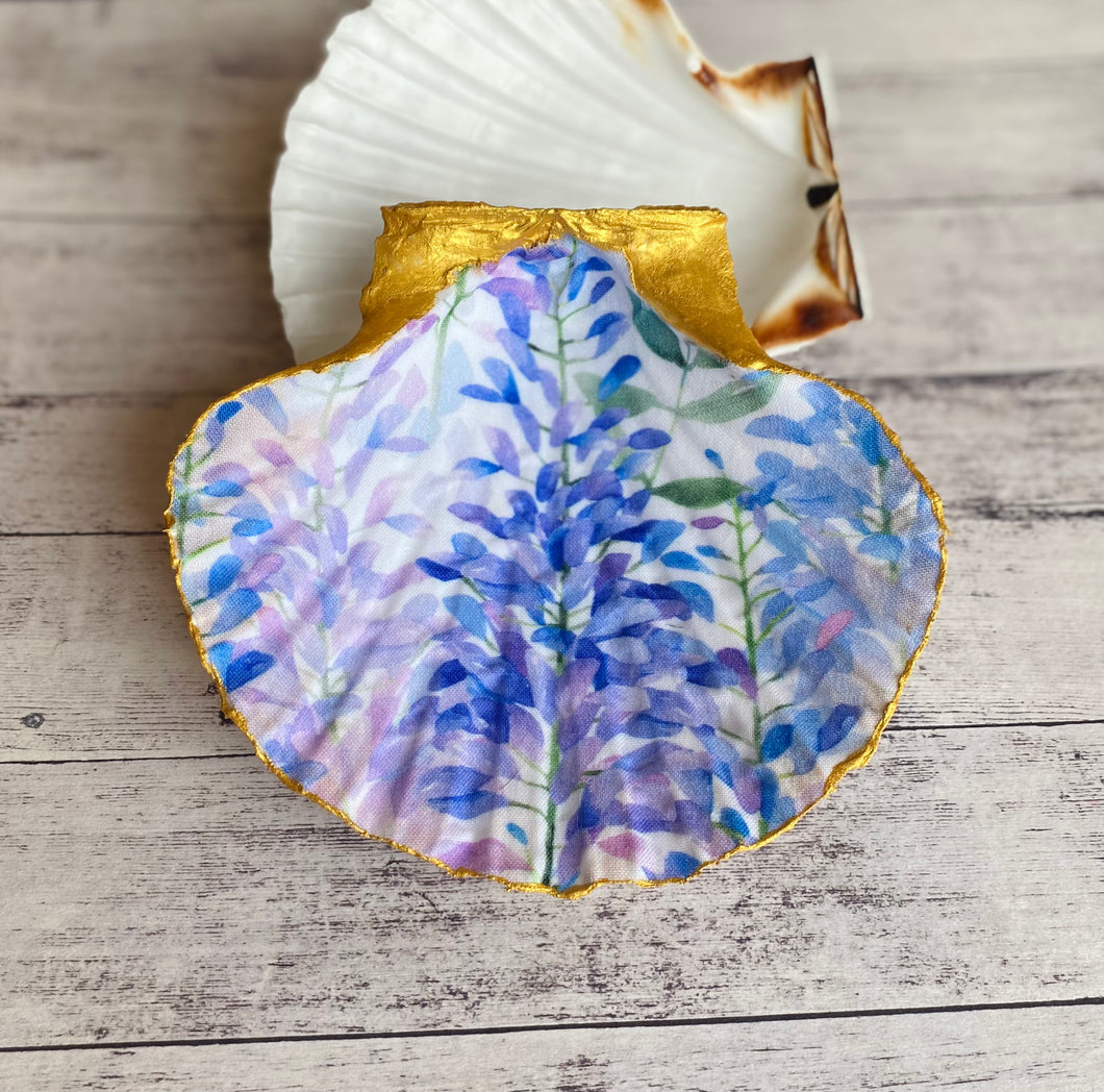 Scallop trinket dish - Wisteria